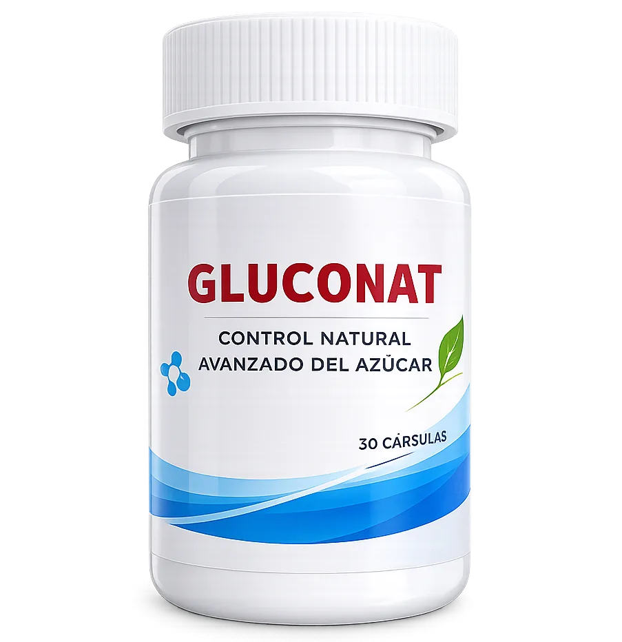 Gluconat — 30 cápsulas (frasco) · 3 cápsulas al día con comidas · 10 días por frasco · curso recomendado 60-90 días