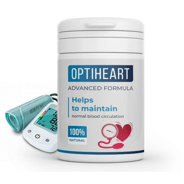 Optiheart — 20 cápsulas (frasco) · 2 cápsulas al día · 10 días por frasco