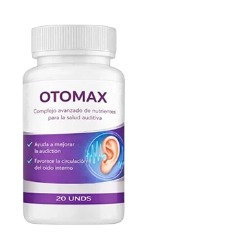 Otomax — 20 cápsulas (frasco) · 2 cápsulas al día (1 mañana, 1 noche) · 10 días por frasco · curso recomendado 60-90 días